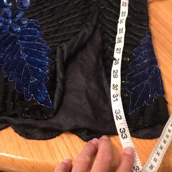 Vintage Pure Silk Beaded 2 Piece - Picture 7 of 8